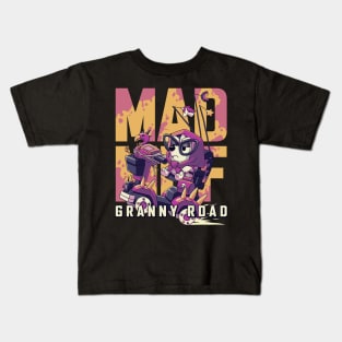 Muffin Heeler Mad Muf Granny Road Kids T-Shirt